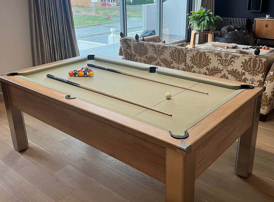 light colour cloth pool table lounge