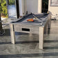 grey pool table in conservatory