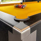 Stainless steel corner pocket cap shadow black yellow cloth