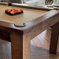 corner pockets black oak pool table elixir range