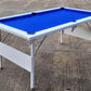 Deluxe Folding Leg Pool Table, blue cloth