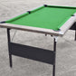 Green cloth Deluxe Folding Leg Pool Table, Phantom