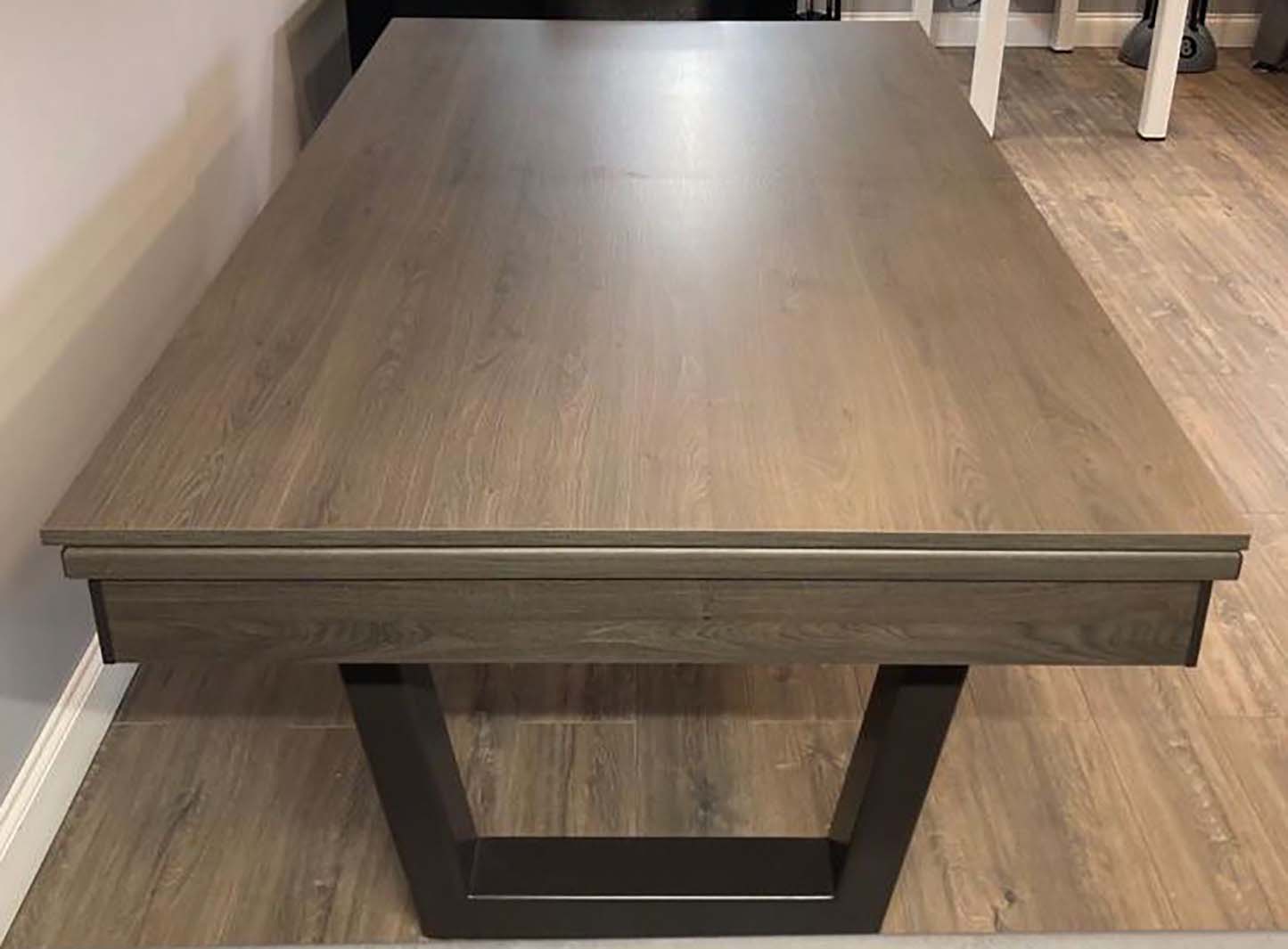 Slate bed pool dining table covered