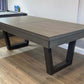 Slate bed pool dining table covered