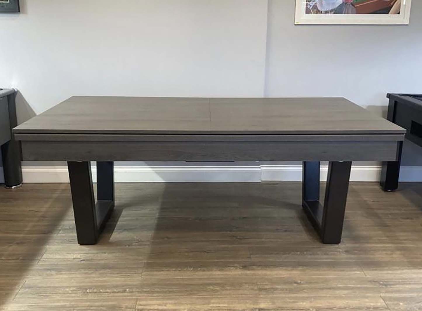 Slate bed pool dining table covered