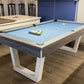 Slate bed pool dining table