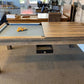 Slate bed pool dining table semi-covered