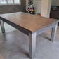 Dining Table / Pool Table, River Oak, Solid Slate Bed, 6ft & 7ft