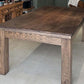 elixir rustic black oak pool table covered ready for dining