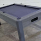 dark grey blue pool table