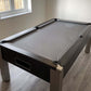 shadow black pool table with dark grey cloth