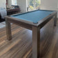 Pool Table with Dining Top, Solid Slate Bed, Pacific Walnut, 6ft & 7ft