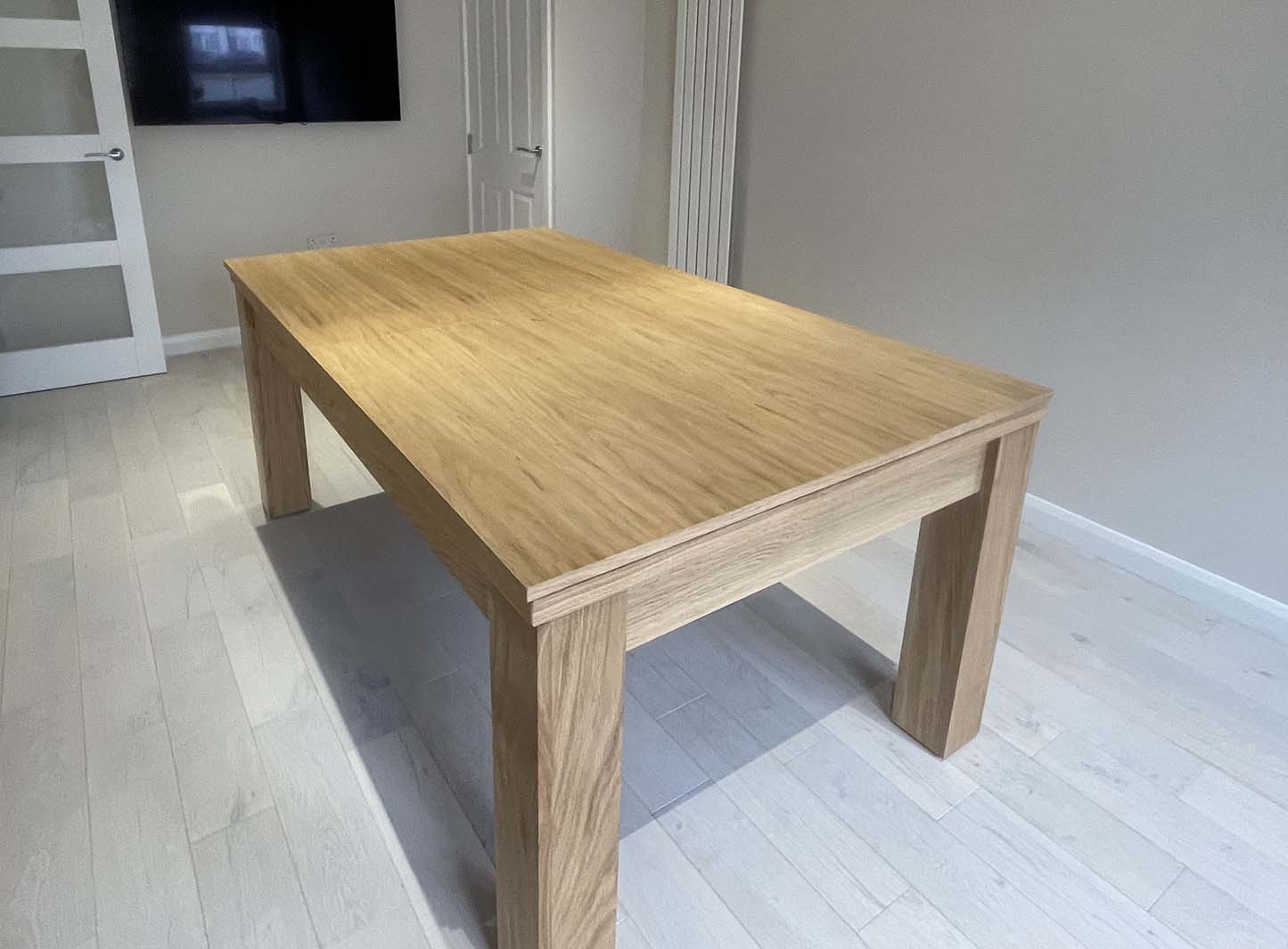 Natural Oak Pool Dining Table Elixir