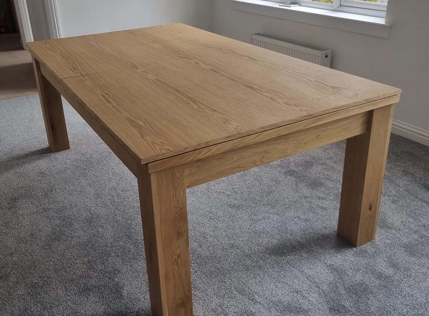 Natural Oak Pool Dining Table Elixir