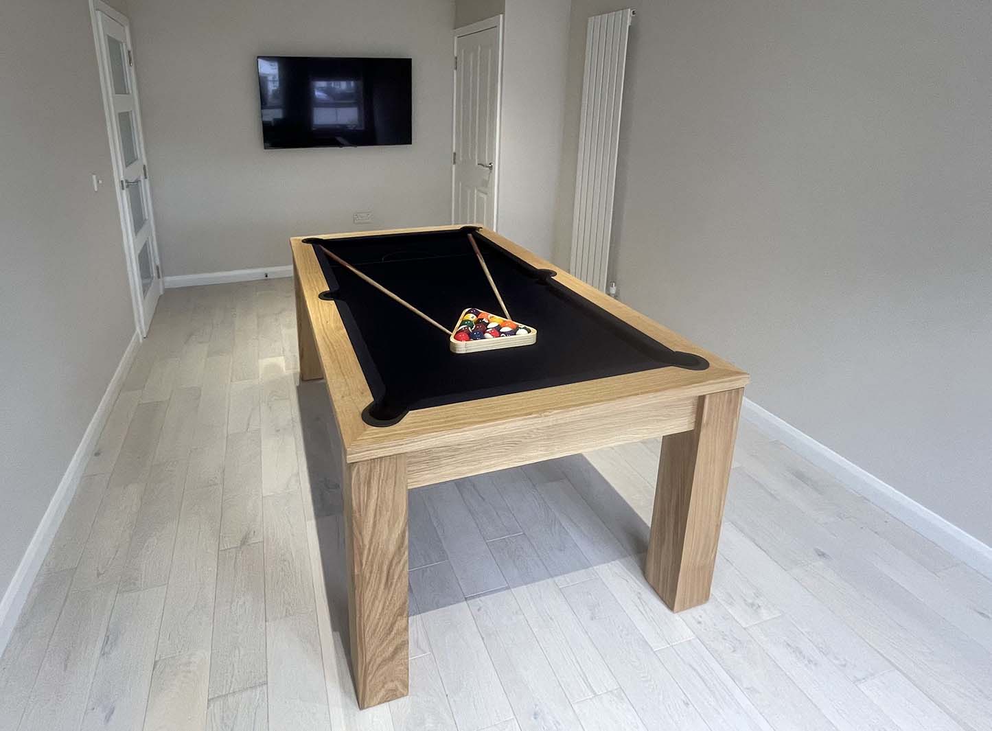 Natural Oak Pool Dining Table Elixir