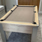 pool table with light brown cloth