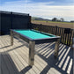 Elixir diner outdoor pool table green cloth