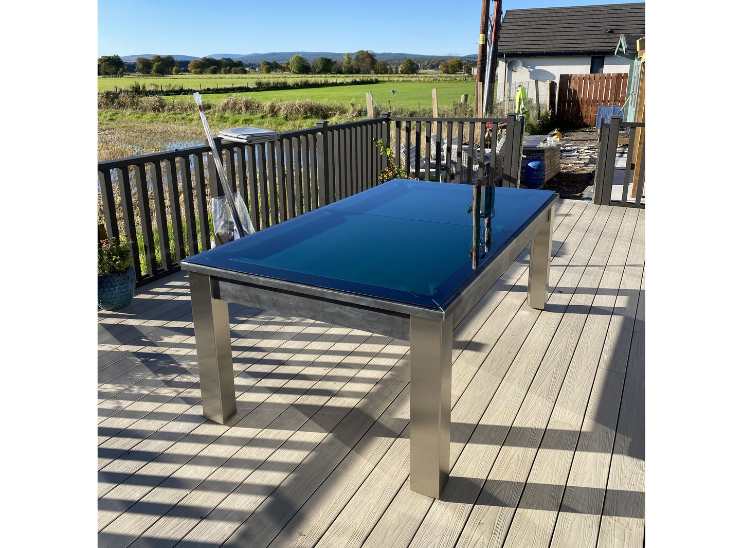 Glass pool table cover