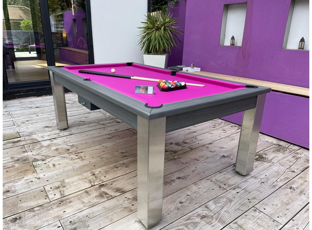 Purple pink pool table