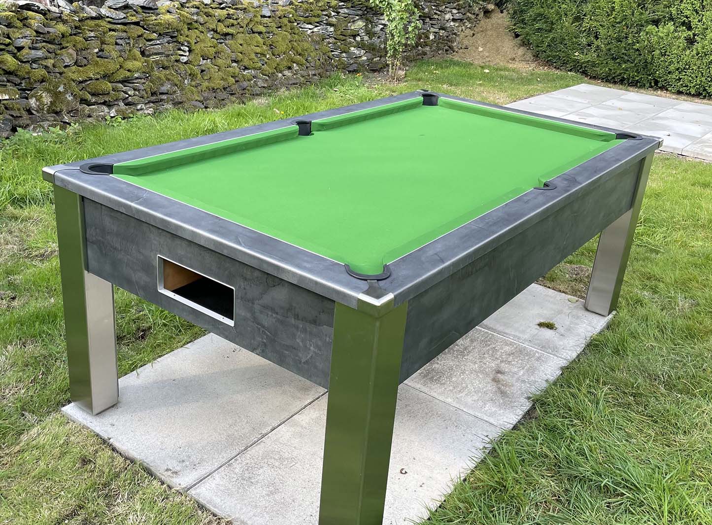 Outdoor Pool Table Slate Bed, Spirit Tournament