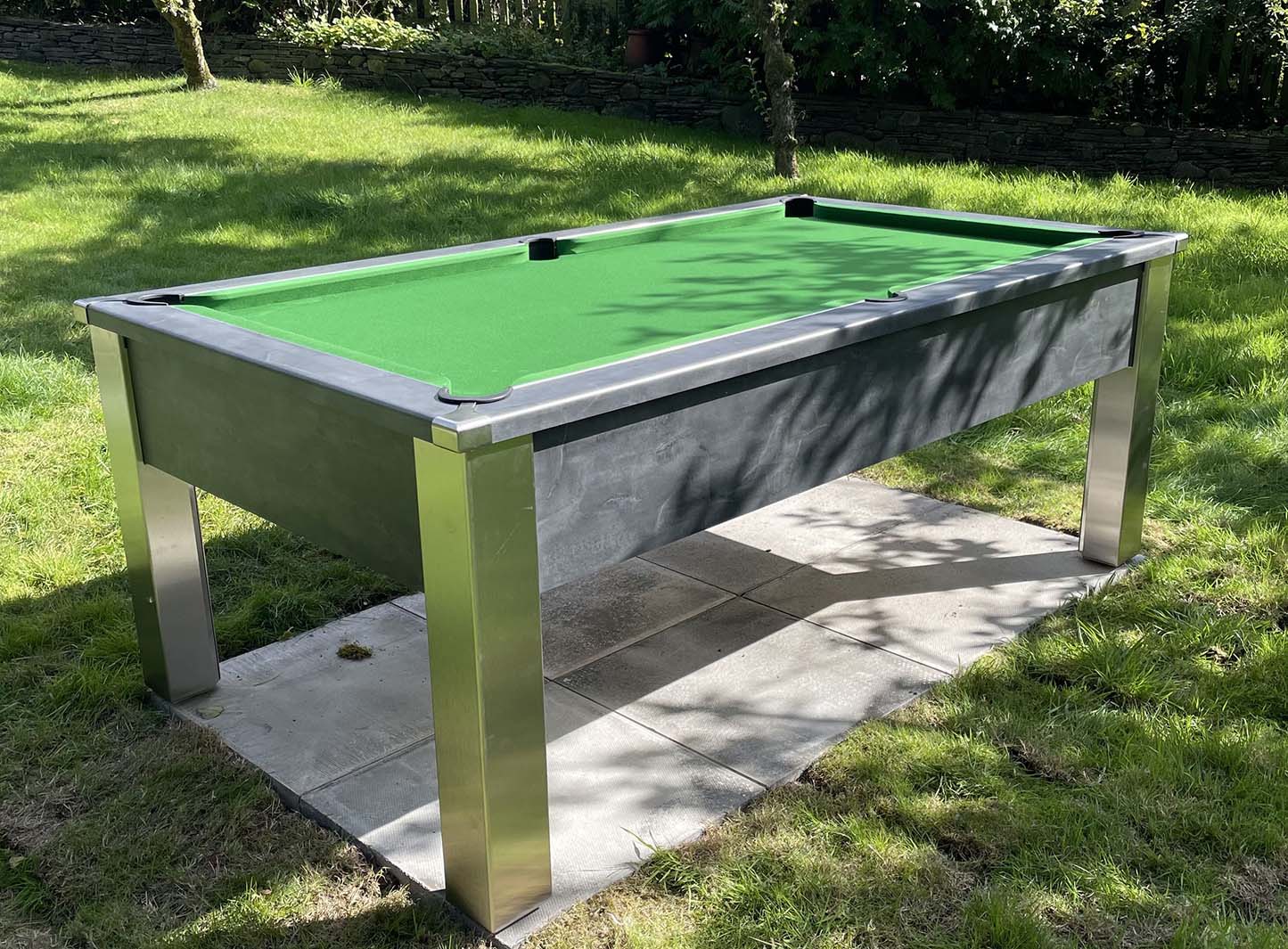 Outdoor Pool Table Slate Bed, Spirit Tournament