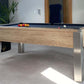 pool table grey blue cloth