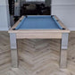 Pool table in dining room