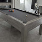 grey pool table spots and stripes balls grey games room