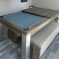 Pool table cover and pool ball drawer