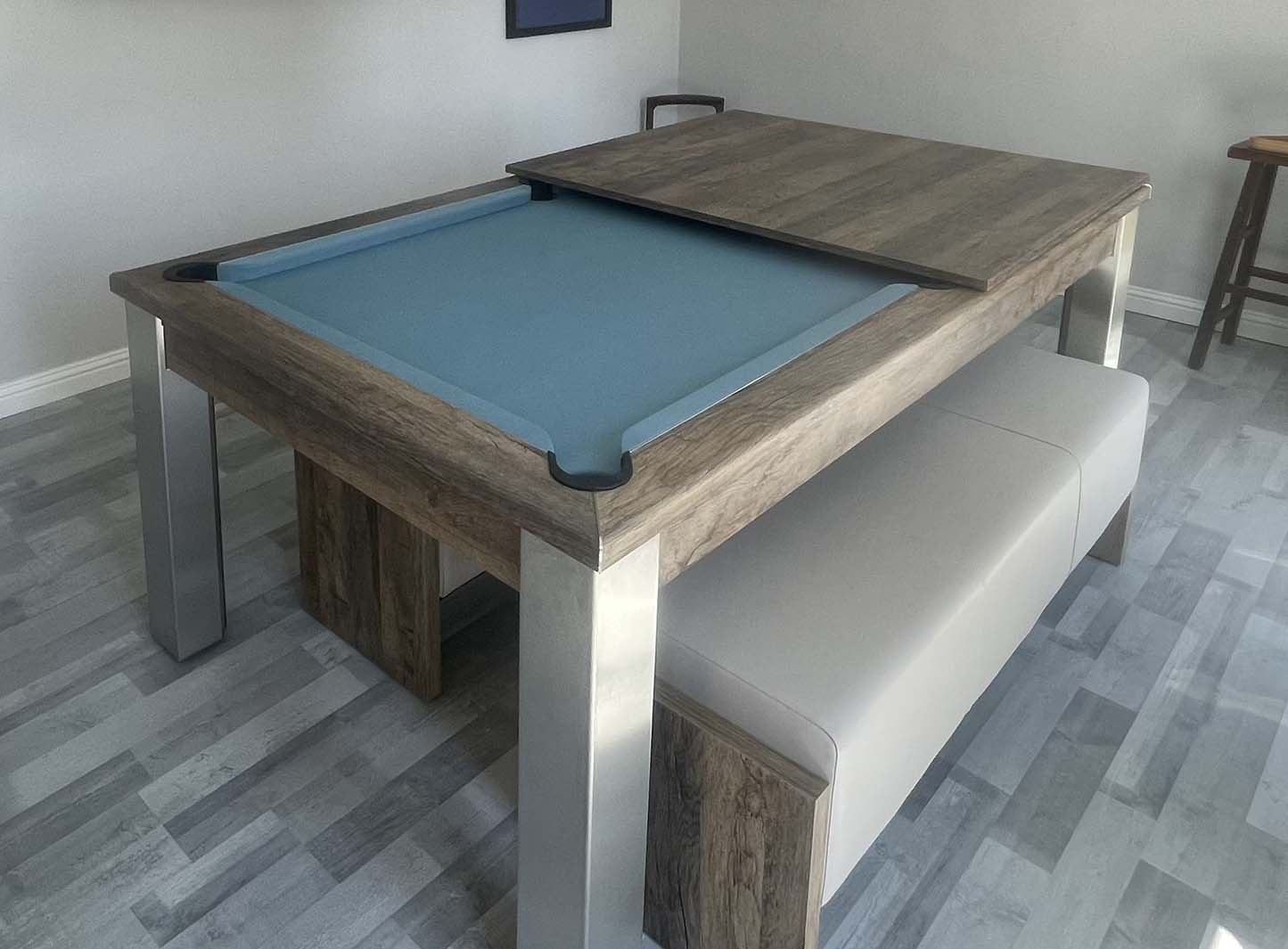 Pool table cover and pool ball drawer