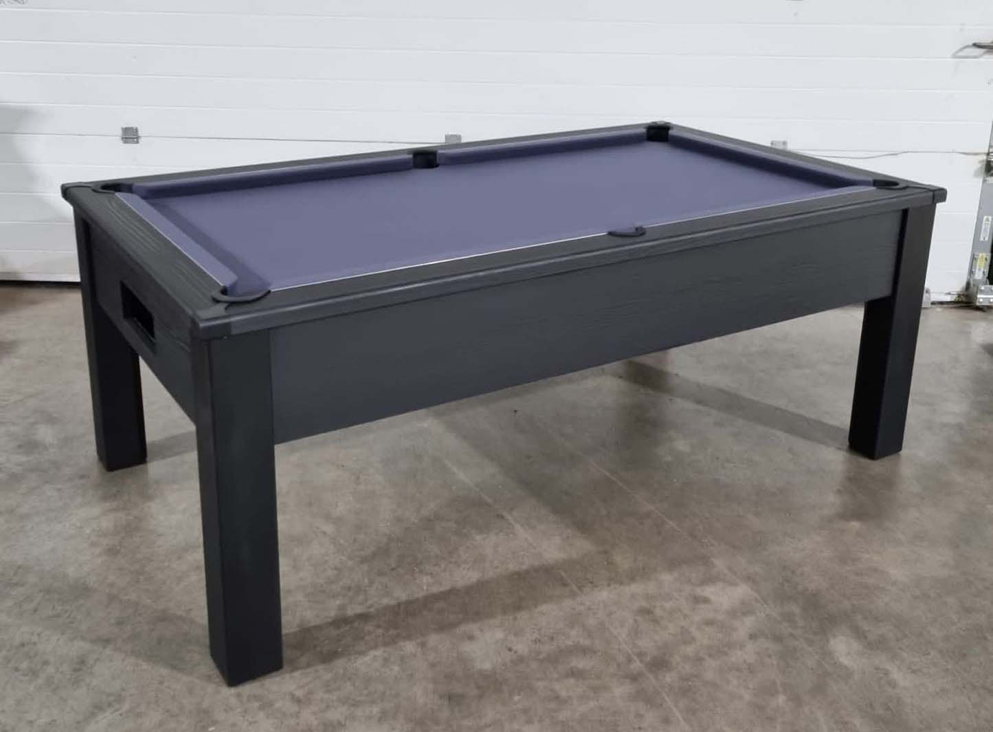 Black frame pool table