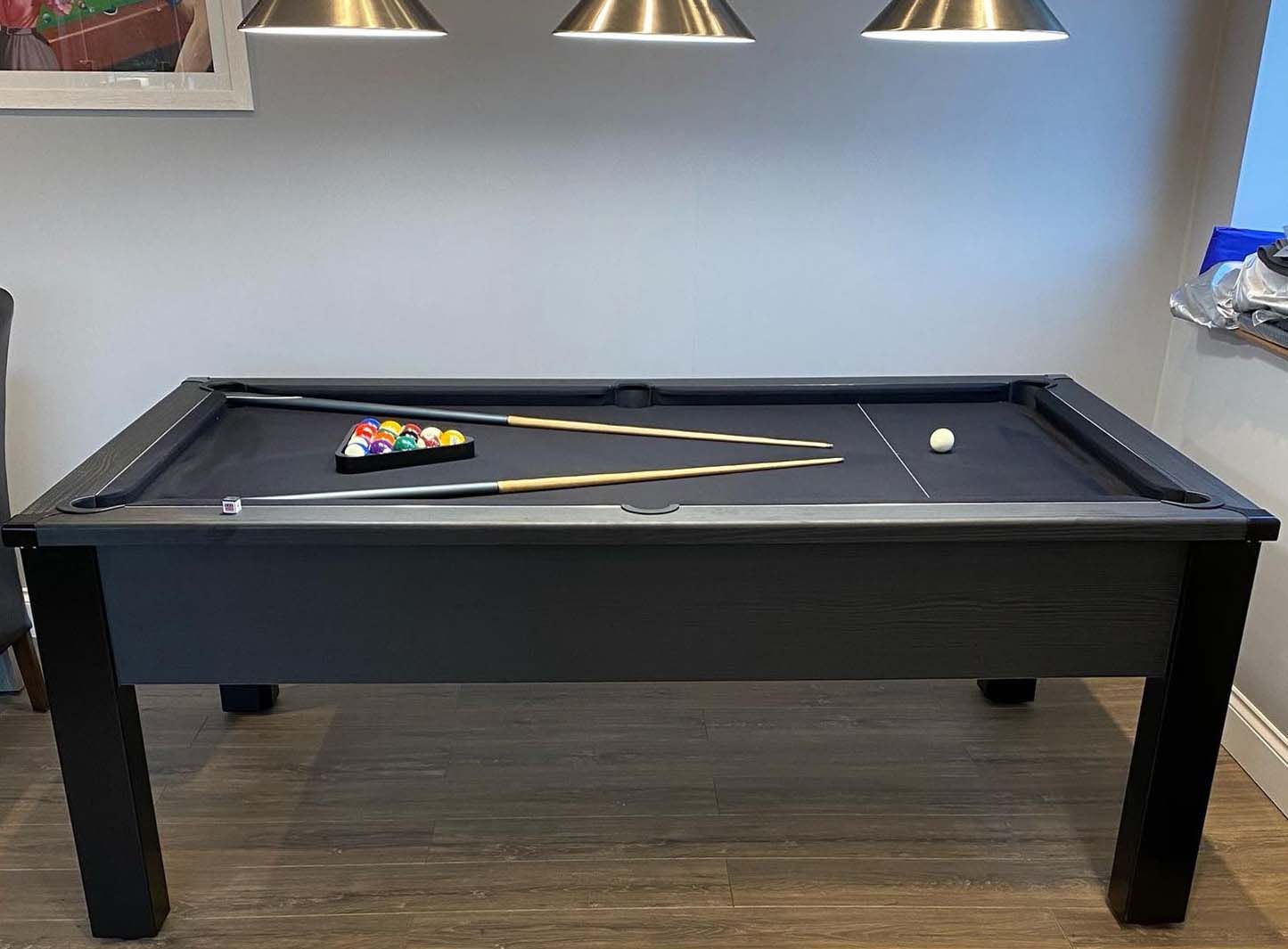 Black pool table