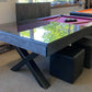 Xcalibur Diner Laminate Pool Table Semi-Covered Glass